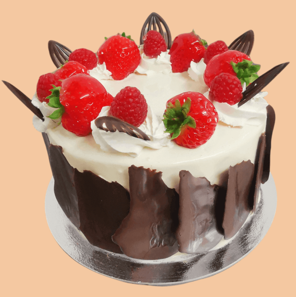 Round Shape Fresh cream party cake